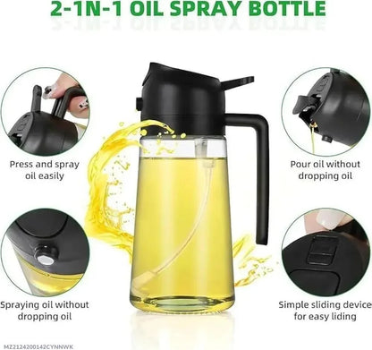 2-in-1 Oil Dispenser and Spray Bottle