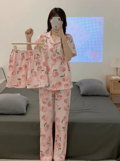3pc Cardigan Apple Powder