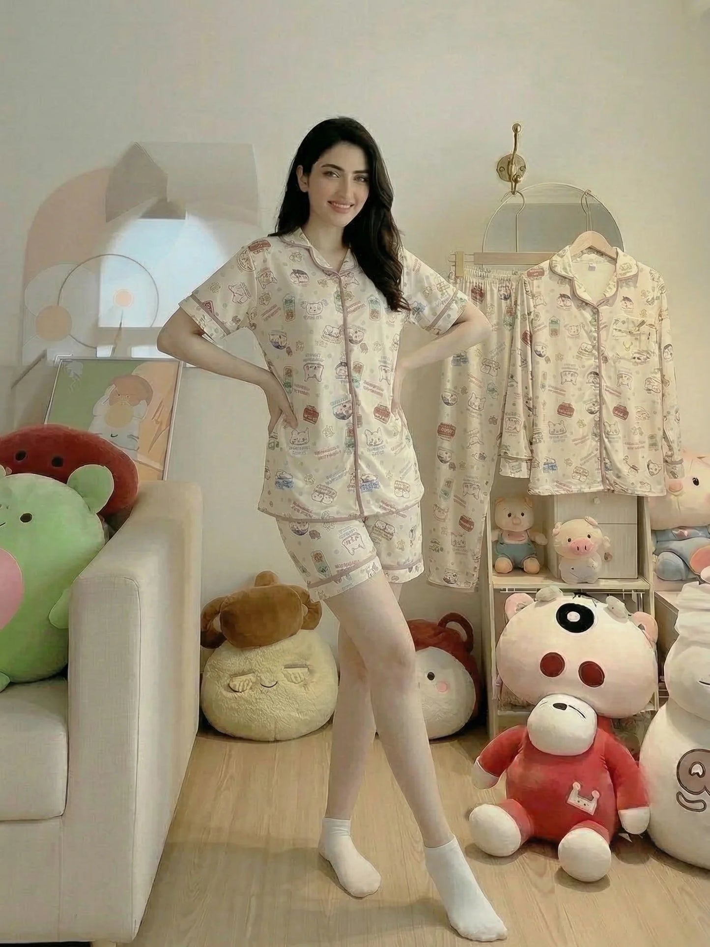 3pc Cardigan Pixel Xiaoxin
