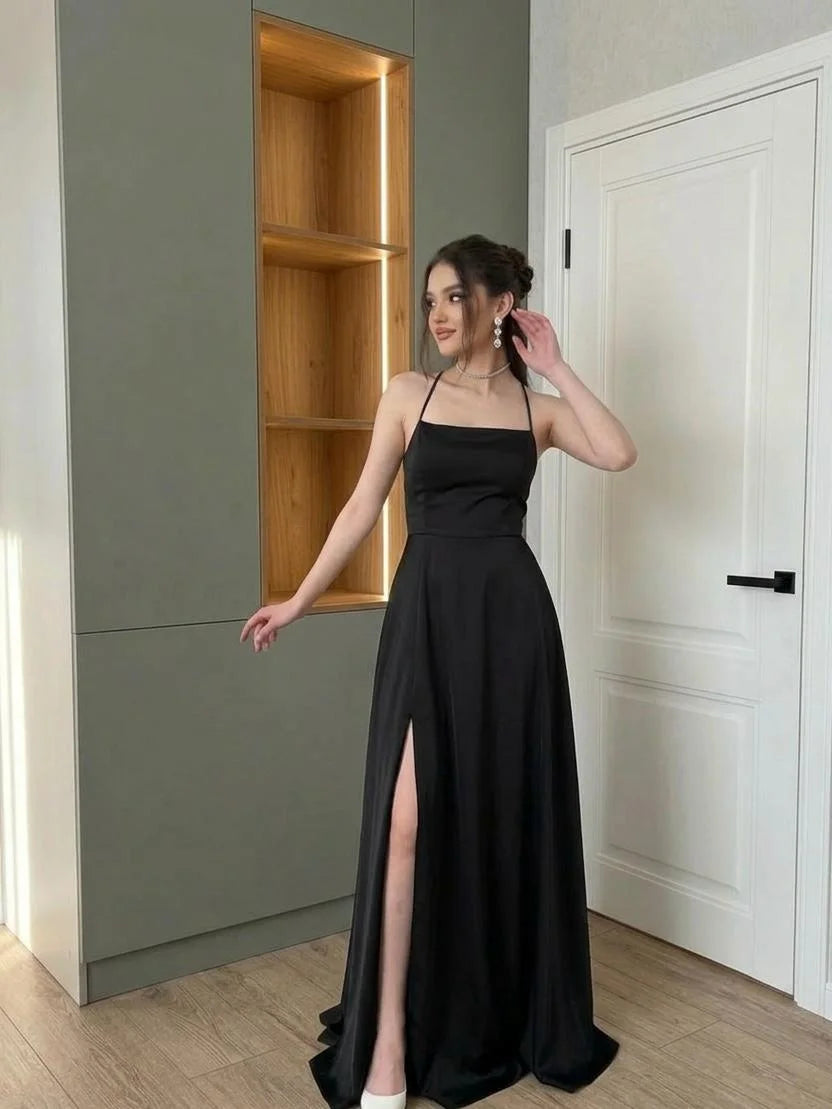 Black Spaghetti Bodycon Partywear