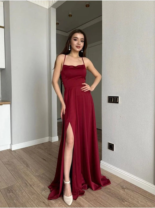 Red Heart Strap Partywear