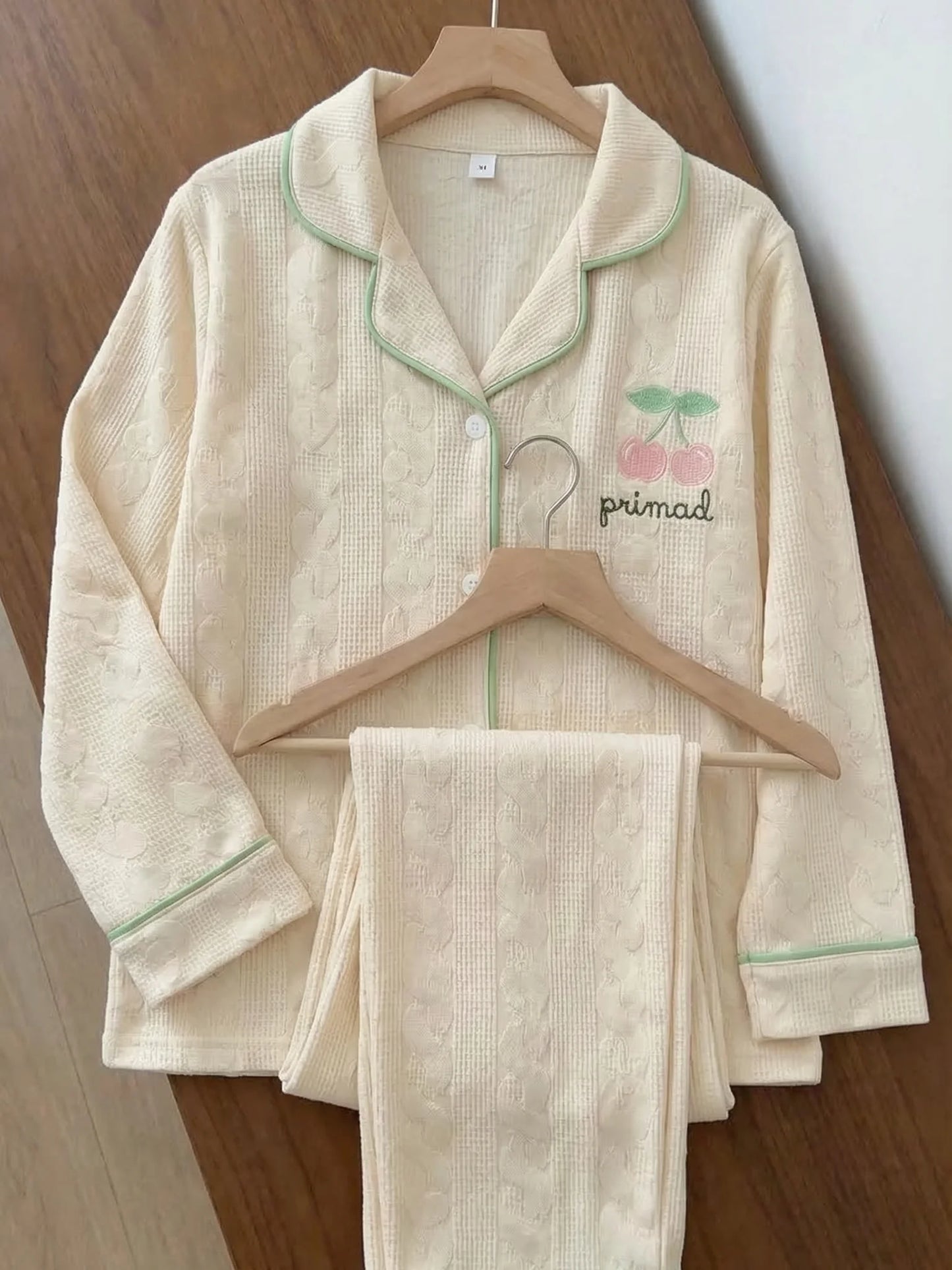Apricot Cherry Loose Nightdress
