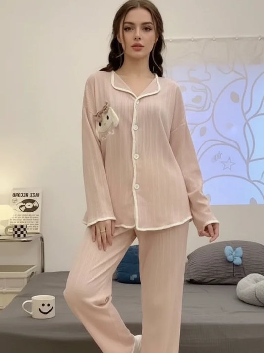 Powder Rabbit Loose Nightdress