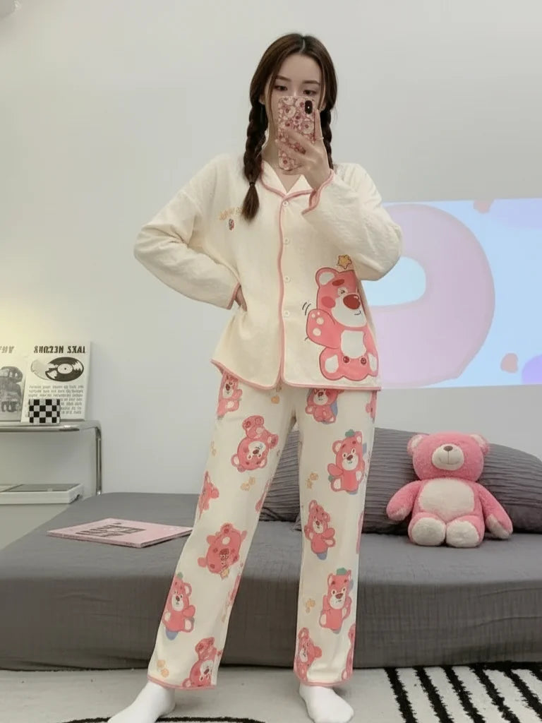 Strawberry Bear Loose Nightdress