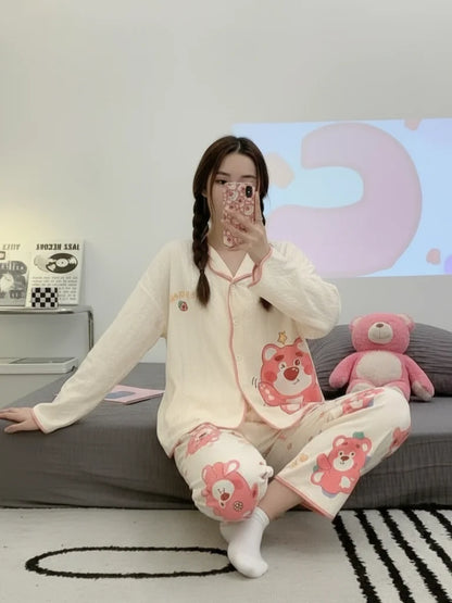 Strawberry Bear Loose Nightdress