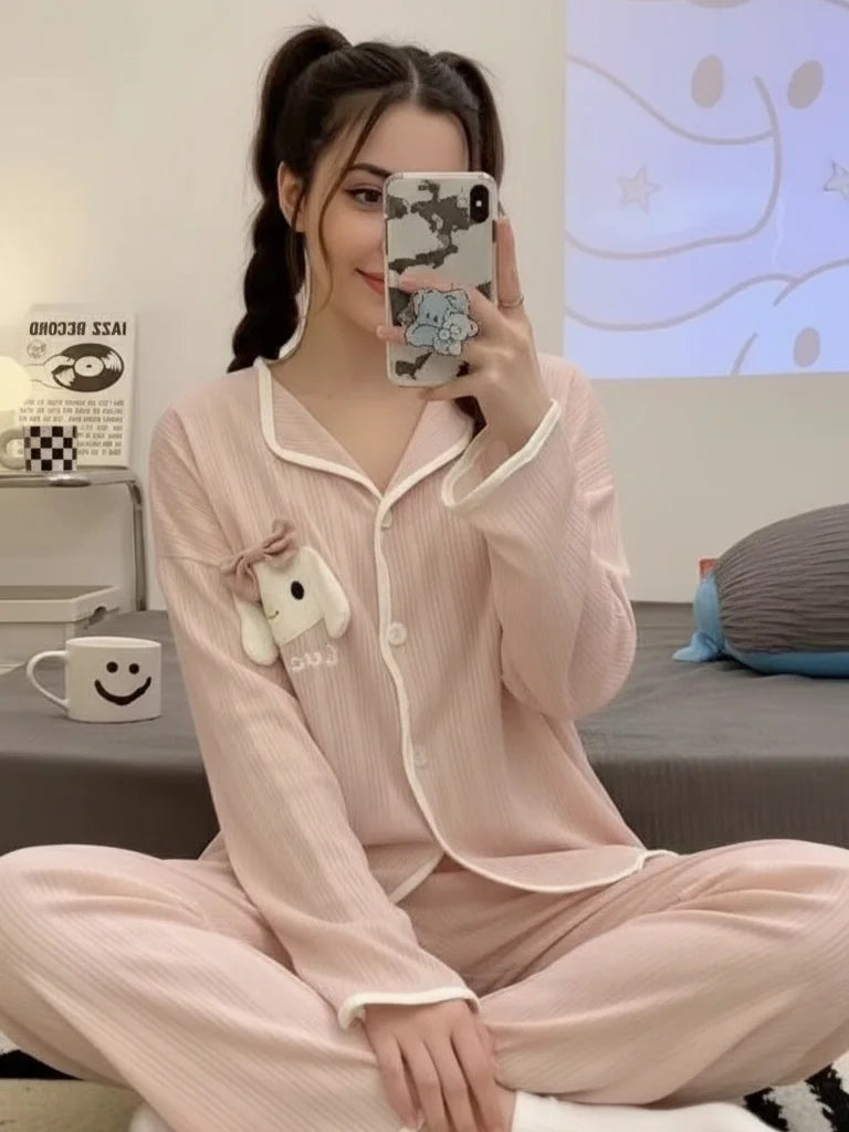 Powder Rabbit Loose Nightdress