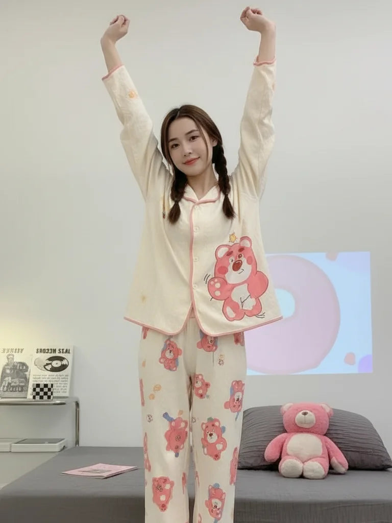 Strawberry Bear Loose Nightdress