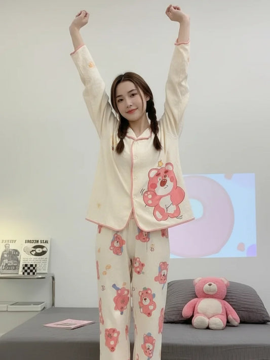 Strawberry Bear Loose Nightdress
