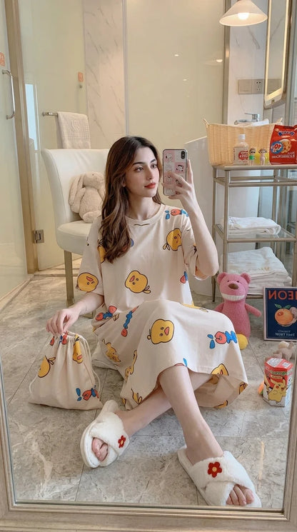 Duck Long Sleepwear + Bag
