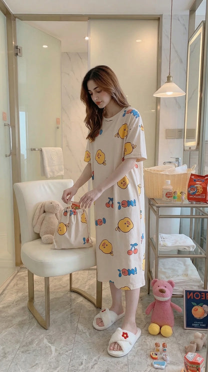 Duck Long Sleepwear + Bag